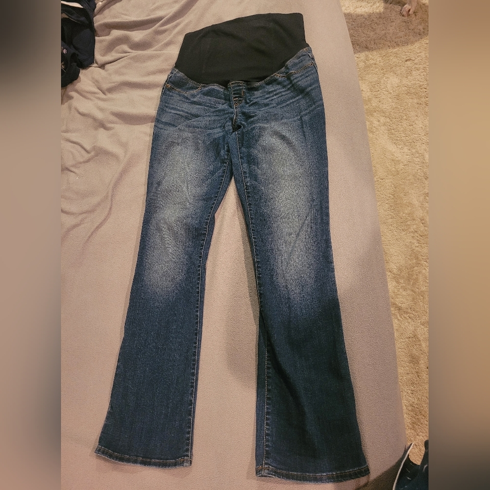 Isabel Maternity by Ingrid & Isabel Dark Blue Boot Cut Jeans